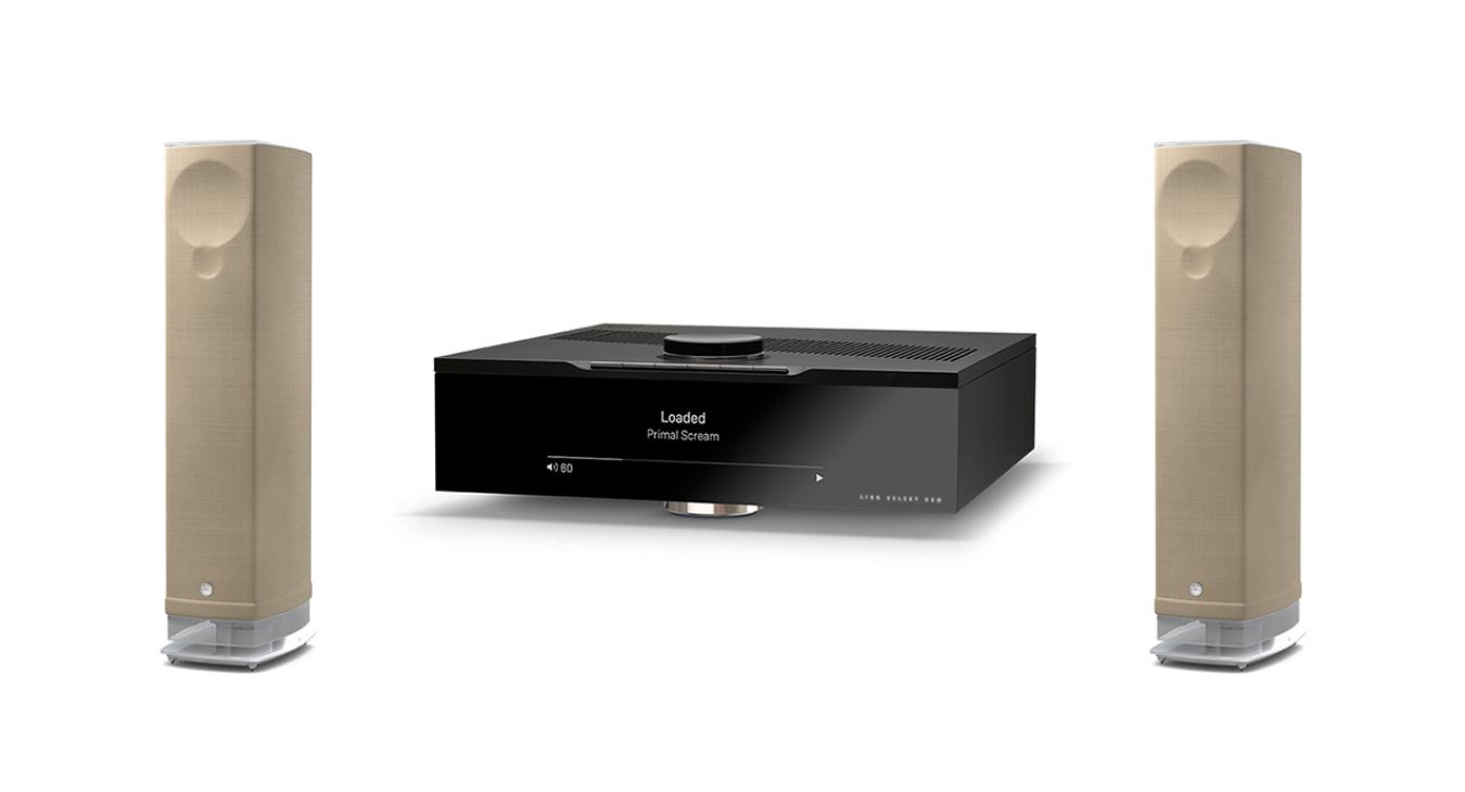 Linn 530 speakers with an Edition Hub