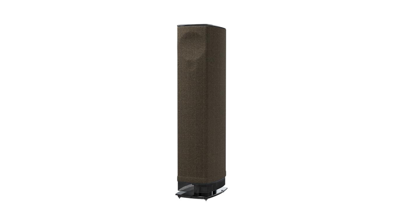 Linn Series 5 530 Exakt Active Loudspeaker in Harris tweed with a black base