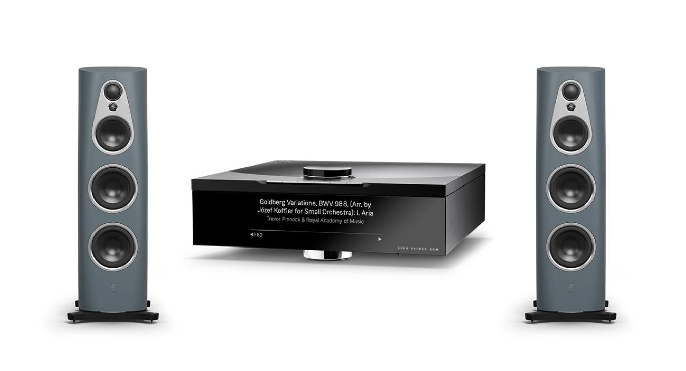 Linn 360 speakers and Klimax DSM System Hub